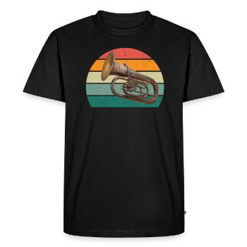 Tuba player Tuba player Brass instrument Tuba - Men's Premium Organic T-Shirt - black - Front - Nico (187cm)