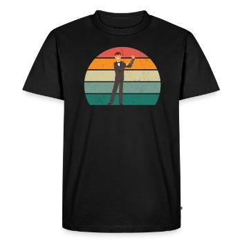 Triangle Player Triangle Player Sound Triangle - Men's Premium Organic T-Shirt - black - Front - Nico (187cm)