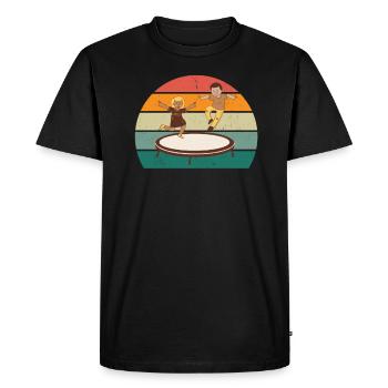 Trampoline jumper Trampoline jumper Trampoline - Men's Premium Organic T-Shirt - black - Front - Nico (187cm)