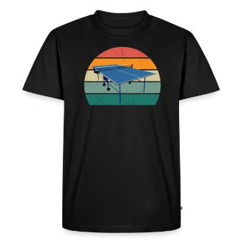 Table tennis player Table tennis net spin serve - Men's Premium Organic T-Shirt - black - Front - Nico (187cm)