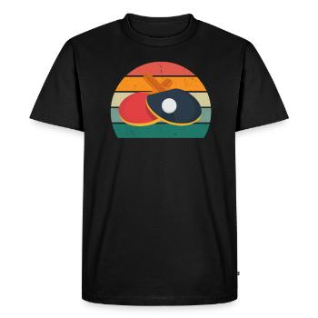 Table tennis player Table tennis net spin serve - Men's Premium Organic T-Shirt - black - Front - Nico (187cm)