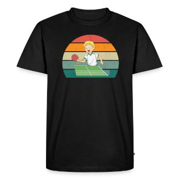 Table tennis player Table tennis net spin serve - Men's Premium Organic T-Shirt - black - Front - Nico (187cm)