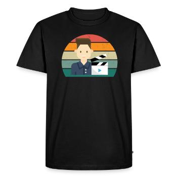 actor actress musician music theatre - Men's Premium Organic T-Shirt - black - Front - Nico (187cm)