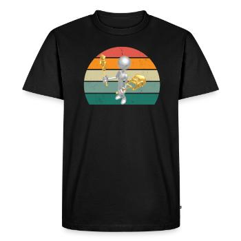 actor actress musician music theatre - Men's Premium Organic T-Shirt - black - Front - Nico (187cm)