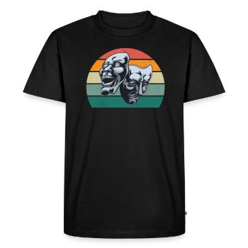 actor actress musician music theatre - Men's Premium Organic T-Shirt - black - Front - Nico (187cm)