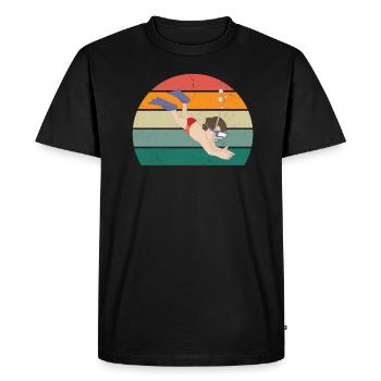plongeur plongeur plongée plongée à oxygène - T-shirt Premium bio Homme - noir - Devant - Nico (187cm)