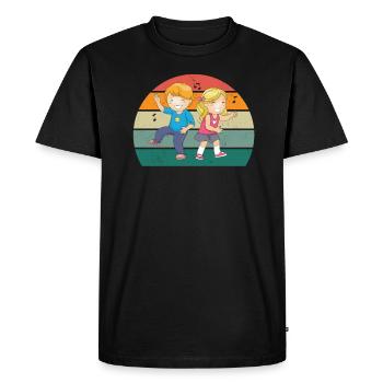 dancer dancer dance move movement couple dance - Men's Premium Organic T-Shirt - black - Front - Nico (187cm)