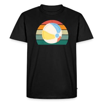sand holiday holidaymaker holiday - Men's Premium Organic T-Shirt - black - Front - Nico (187cm)