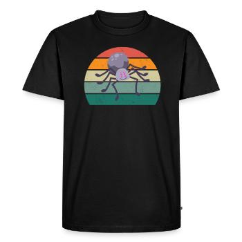 Spiders spider web arachnid legs 8 spider web - Men's Premium Organic T-Shirt - black - Front - Nico (187cm)