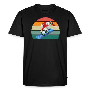 Snowboard Snowboarder Snowboarder Slope Snow - Men's Premium Organic T-Shirt - black - Front - Nico (187cm)