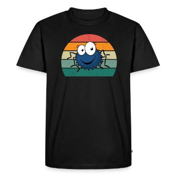 Araignées toile d’araignée pattes d’arachnide 8 toile d’araignée - T-shirt Premium bio Homme - noir - Devant - Nico (187cm)