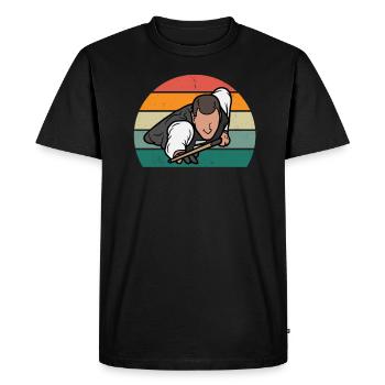 Billiard Cue Billiard Table Ball Bag Snooker - Men's Premium Organic T-Shirt - black - Front - Nico (187cm)