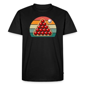 Billiard Cue Billiard Table Ball Bag Snooker - Men's Premium Organic T-Shirt - black - Front - Nico (187cm)