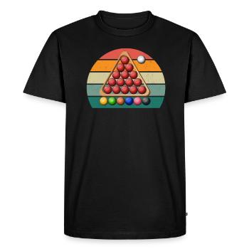 Billiard Cue Billiard Table Ball Bag Snooker - Men's Premium Organic T-Shirt - black - Front - Nico (187cm)
