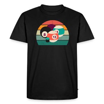Billiard Cue Billiard Table Ball Bag Snooker - Men's Premium Organic T-Shirt - black - Front - Nico (187cm)