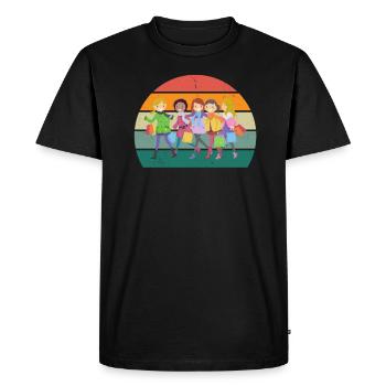 Shopper Shopper Shopping Buyer - Men's Premium Organic T-Shirt - black - Front - Nico (187cm)
