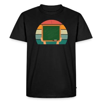 Schools, teachers teachers pupils, pupils class - Men's Premium Organic T-Shirt - black - Front - Nico (187cm)