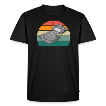 Snorer Snorer Tractor Motor Snoring - Men's Premium Organic T-Shirt - black - Front - Nico (187cm)