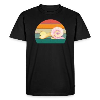 Slug insects Slug shell Nudibranch - Men's Premium Organic T-Shirt - black - Front - Nico (187cm)