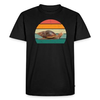Slug insects Slug shell Nudibranch - Men's Premium Organic T-Shirt - black - Front - Nico (187cm)