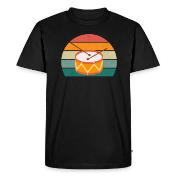 Drummer Drum Drummer Drummer Drums - Men's Premium Organic T-Shirt - black - Front - Nico (187cm)