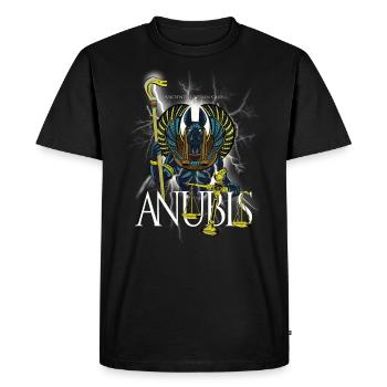 Le cadeau divin égyptien antique d’Anubi - T-shirt Premium bio Homme - noir - Devant - Nico (187cm)