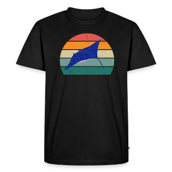 Stingrays Devil rays Flies Gliding Rays - Men's Premium Organic T-Shirt - black - Front - Nico (187cm)