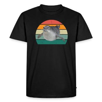 seals seal seals swimming eared seal seal - Men's Premium Organic T-Shirt - black - Front - Nico (187cm)