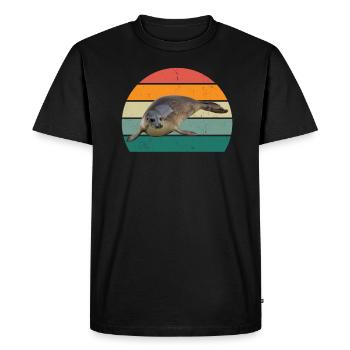 seals seal seals swimming eared seal seal - Men's Premium Organic T-Shirt - black - Front - Nico (187cm)