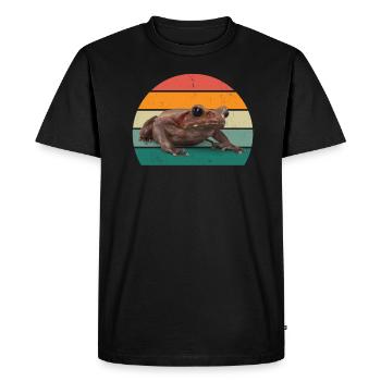 Lizard Lizards Cold-blooded scales Reptiles - Men's Premium Organic T-Shirt - black - Front - Nico (187cm)