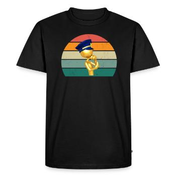 Polizist Polizistin Ordnung Ordnungshüter Polizei - Männer Premium Bio T-Shirt - Schwarz - Vorne - Nico (187cm)