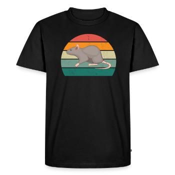 rats rat mom rat daddy house rat sewer rat - Men's Premium Organic T-Shirt - black - Front - Nico (187cm)