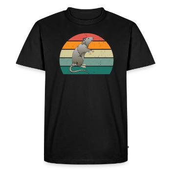 rats rat mom rat daddy house rat sewer rat - Men's Premium Organic T-Shirt - black - Front - Nico (187cm)