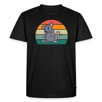 rats rat mom rat daddy house rat sewer rat - Men's Premium Organic T-Shirt - black - Front - Nico (187cm)