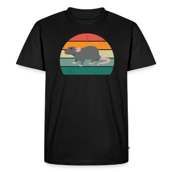 rats rat mom rat daddy house rat sewer rat - Men's Premium Organic T-Shirt - black - Front - Nico (187cm)