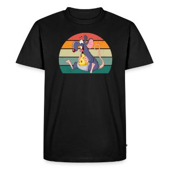rats rat mom rat daddy house rat sewer rat - Men's Premium Organic T-Shirt - black - Front - Nico (187cm)