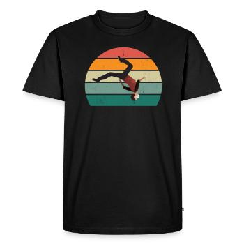 Parkour Runner Parkour Runner Obstacle Ninja - Men's Premium Organic T-Shirt - black - Front - Nico (187cm)
