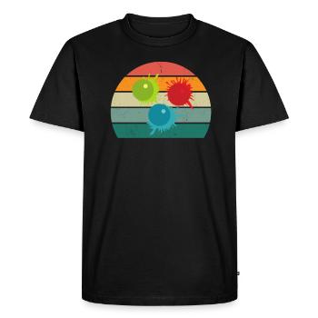 Paintballer Paintballer Paintball Player Color - Men's Premium Organic T-Shirt - black - Front - Nico (187cm)