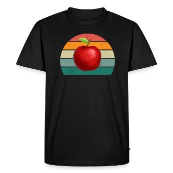 Fruits Fruits Fraise Melon Orange Cerise - T-shirt Premium bio Homme - noir - Devant - Nico (187cm)