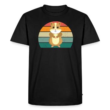 Rongeurs Rongeurs Hamster Rat Souris Écureuil - T-shirt Premium bio Homme - noir - Devant - Nico (187cm)