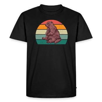 Rongeurs Rongeurs Hamster Rat Souris Écureuil - T-shirt Premium bio Homme - noir - Devant - Nico (187cm)