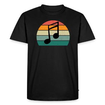 Musicien musicien jouant de la musique Faire de la musique - T-shirt Premium bio Homme - noir - Devant - Nico (187cm)