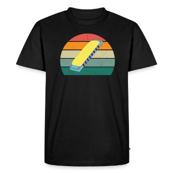 Harmonica Harmonica Player Harmonicas - Men's Premium Organic T-Shirt - black - Front - Nico (187cm)