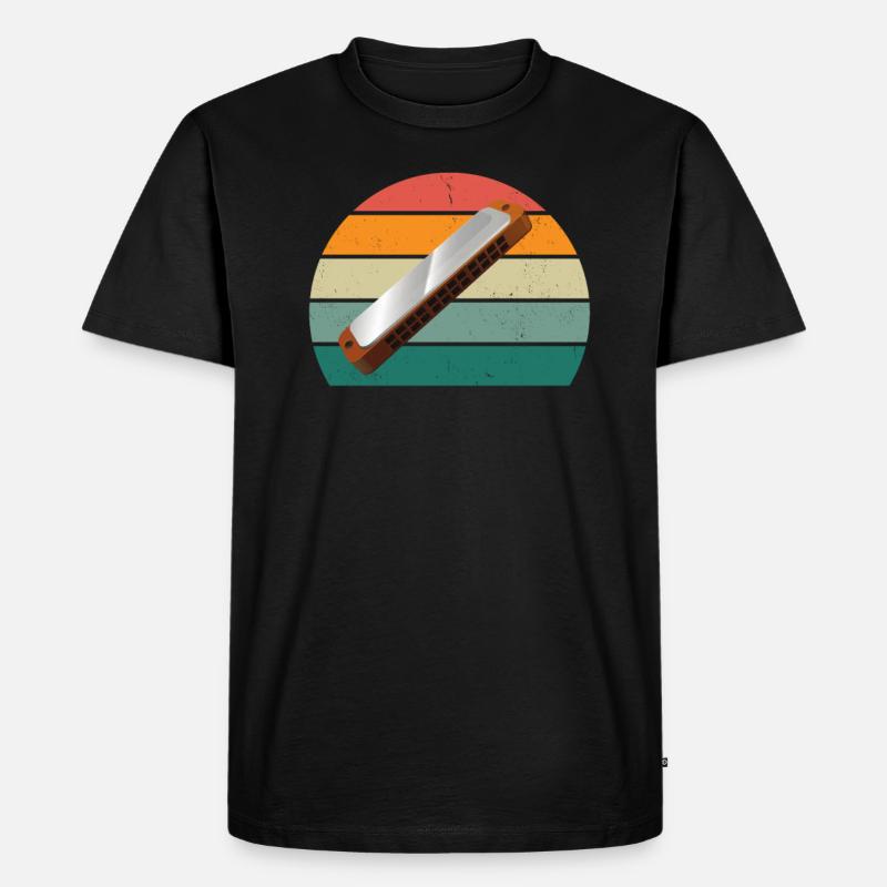 Harmonica Harmonica player Harmonicas - Men's Premium Organic T-Shirt - black