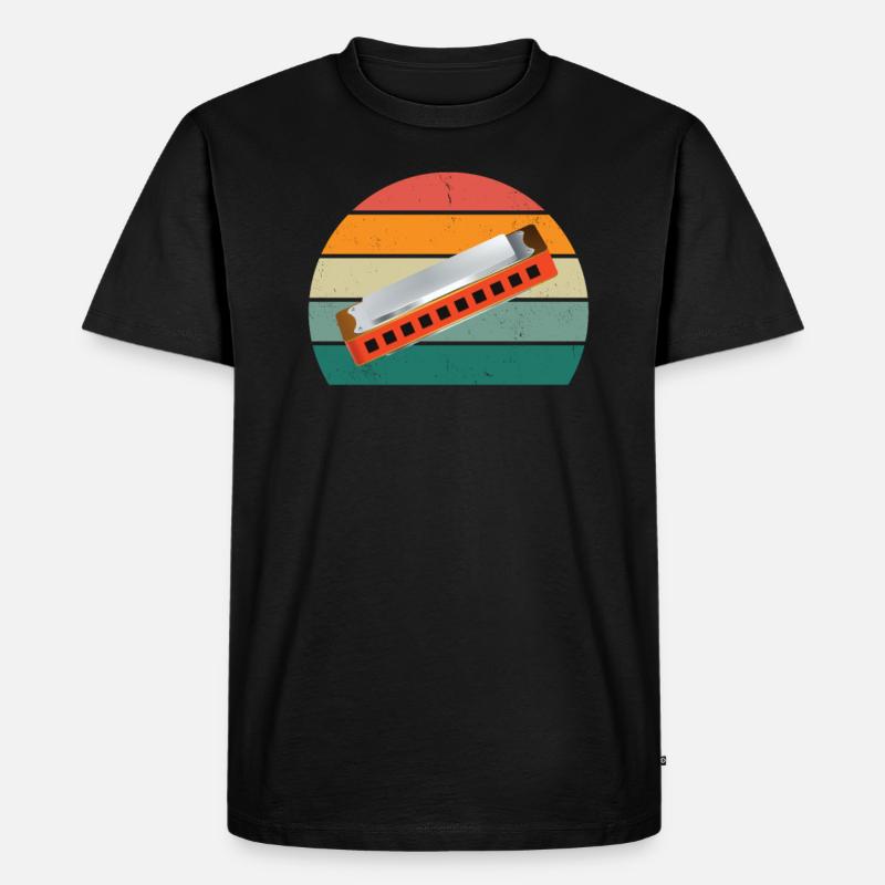 Harmonica Harmonica player Harmonicas - Men's Premium Organic T-Shirt - black