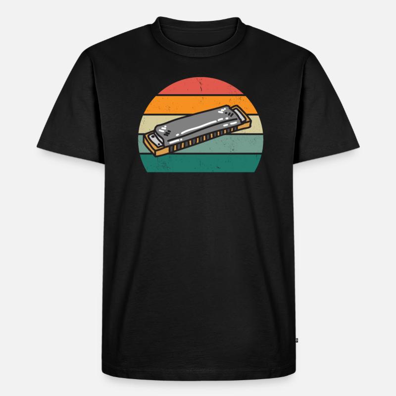 Harmonica Harmoniciste Harmonicas - T-shirt Premium bio Homme - noir