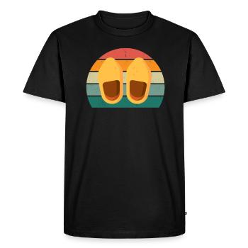 Pays-Bas Néerlandais Mer des Pays-Bas Pays-Bas - T-shirt Premium bio Homme - noir - Devant - Nico (187cm)