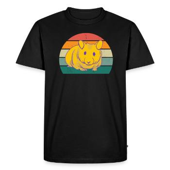 Rongeurs Rongeurs Hamster Rat Souris Écureuil - T-shirt Premium bio Homme - noir - Devant - Nico (187cm)