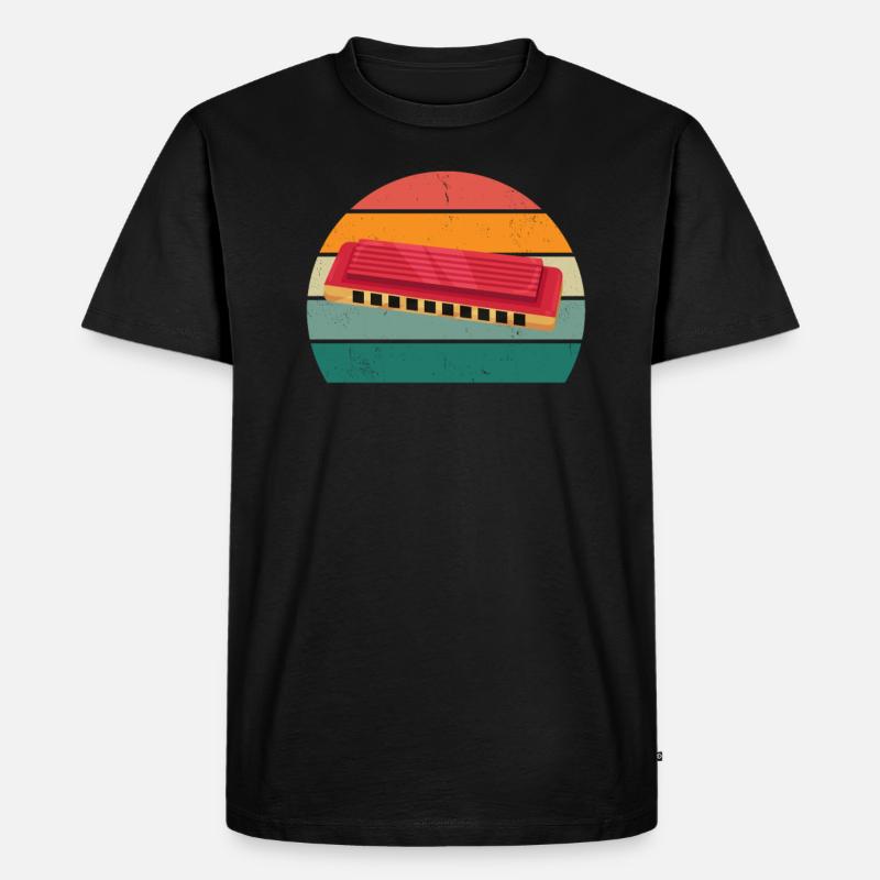 Harmonica Harmonica player Harmonicas - Men's Premium Organic T-Shirt - black