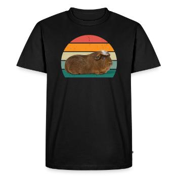 Cochon d’Inde Cochon d’Inde Maman Cochon d’Inde - T-shirt Premium bio Homme - noir - Devant - Nico (187cm)